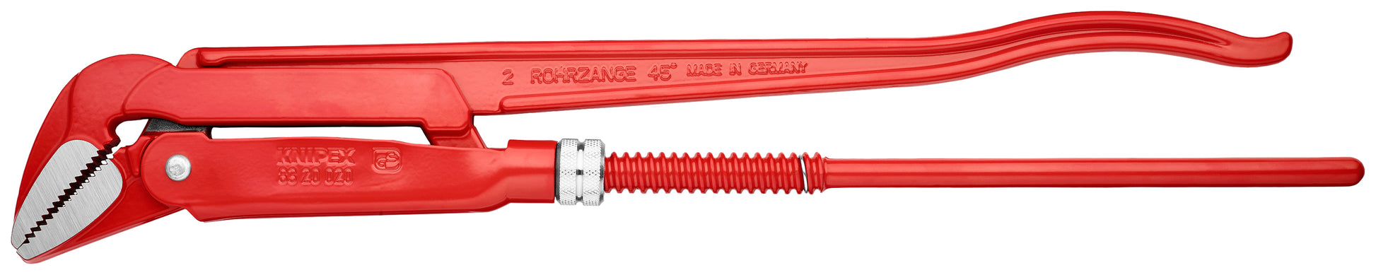 Knipex 83 20 020 Swedish Pipe Wrench-45° - KNIPEX Tools