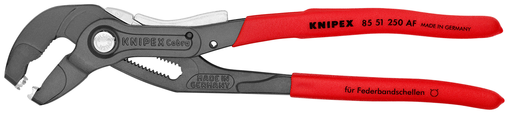 Knipex 85 51 250 AFSBA Spring Hose Clamp Pliers-Locking Device - KNIPEX Tools