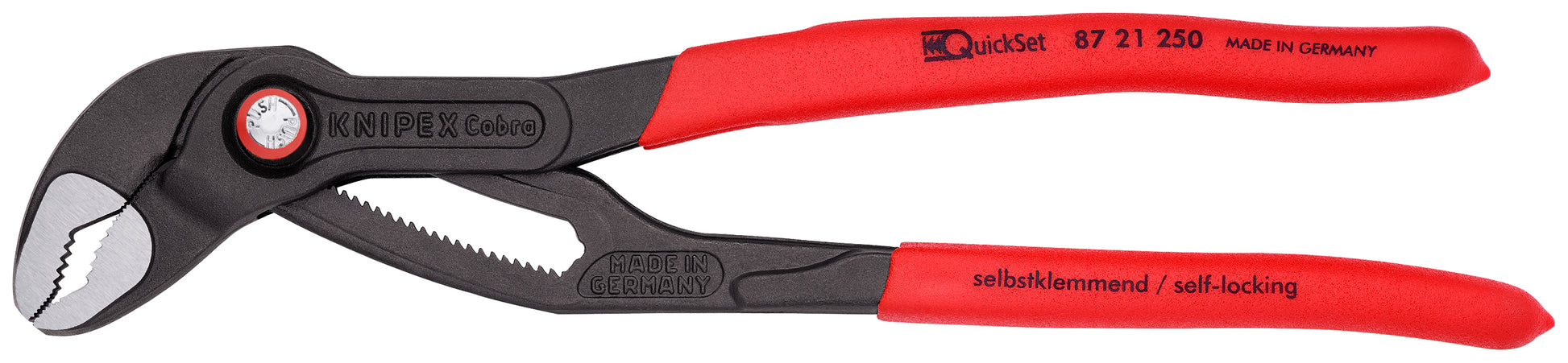 Knipex 87 21 250 Cobra® QuickSet Water Pump Pliers - KNIPEX Tools