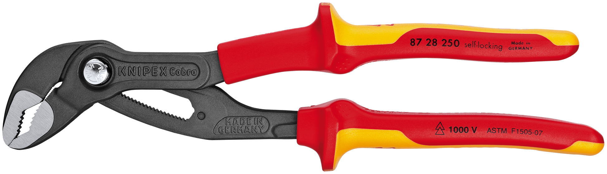 Knipex 87 28 250 US Cobra® Water Pump Pliers-1000V Insulated - KNIPEX Tools