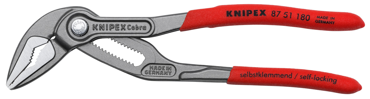Knipex 9K 00 80 189 US 2 Pc Cobra® ES (Extra-Slim) Pliers Set (7 1/4", 10") - image 6