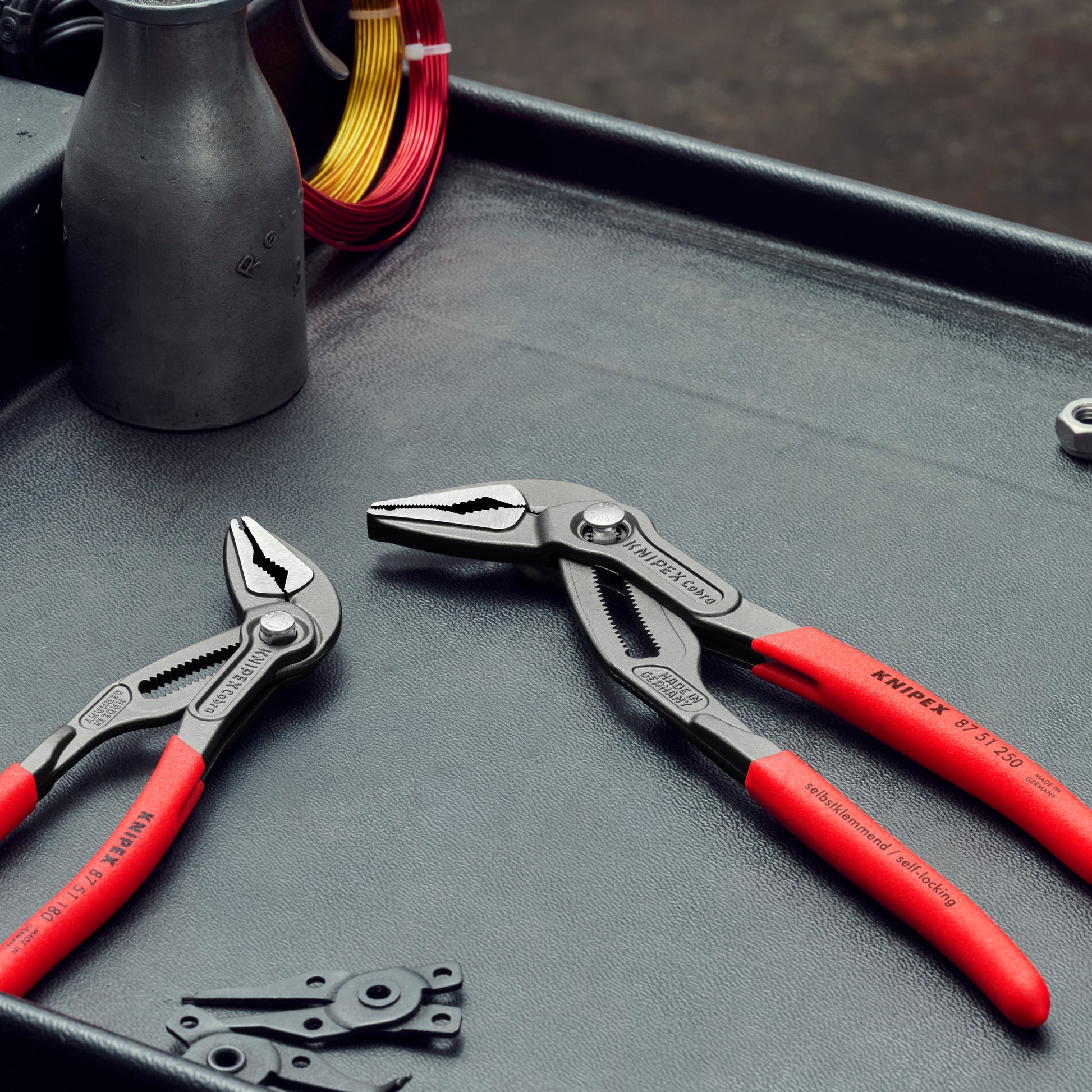 Knipex 9K 00 80 189 US 2 Pc Cobra® ES (Extra-Slim) Pliers Set (7 1/4", 10") - image 4