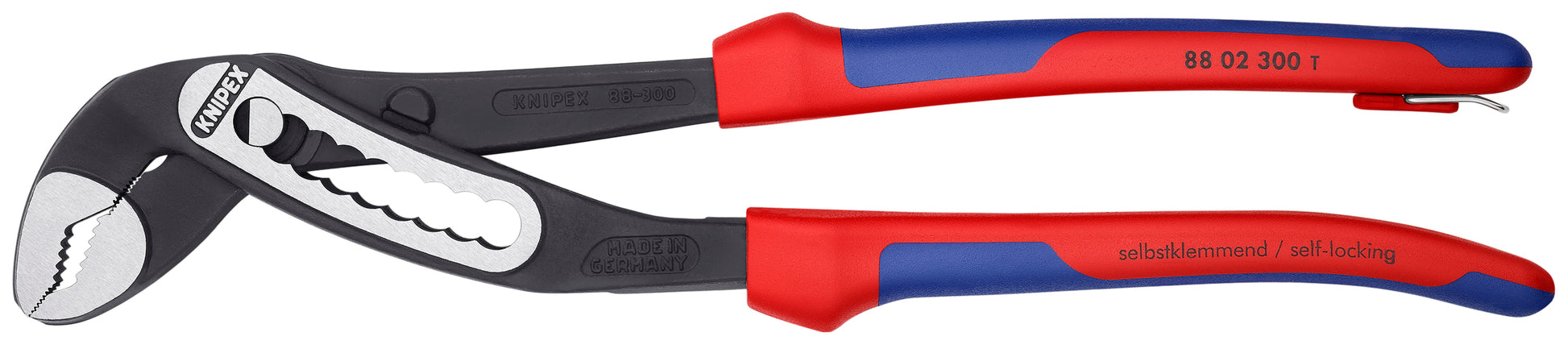 Knipex 88 02 300 T BKA Alligator® Water Pump Pliers-Tethered Attachment - KNIPEX Tools