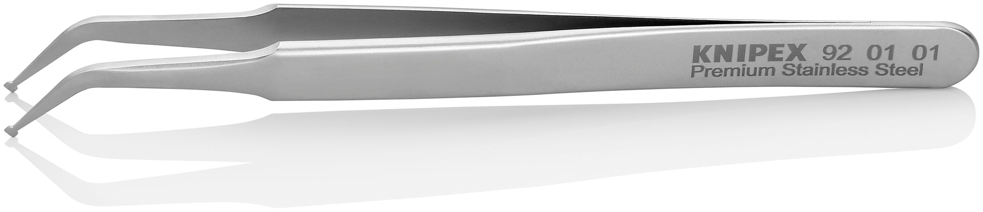 Knipex 92 01 01 Premium Stainless Steel Positioning Tweezers-45°Angled-SMD - image 2