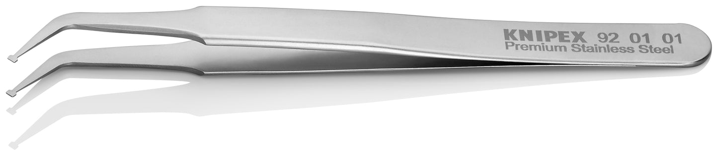 Knipex 92 01 01 Premium Stainless Steel Positioning Tweezers-45°Angled-SMD - image 3