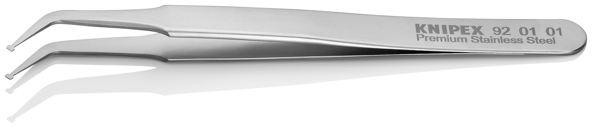Knipex 92 01 01 Premium Stainless Steel Positioning Tweezers-45°Angled-SMD - image 3