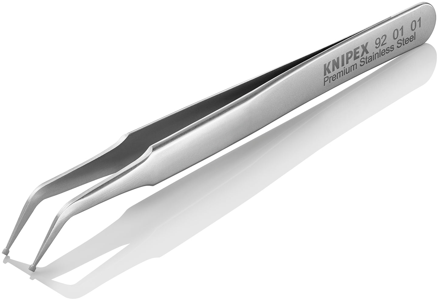 Knipex 92 01 01 Premium Stainless Steel Positioning Tweezers-45°Angled-SMD - image 4