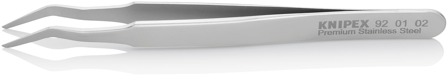 Knipex 92 01 02 Premium Stainless Steel Positioning Tweezers-35°Angled-SMD - image 2