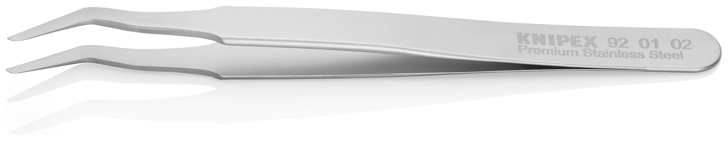 Knipex 92 01 02 Premium Stainless Steel Positioning Tweezers-35°Angled-SMD - image 3