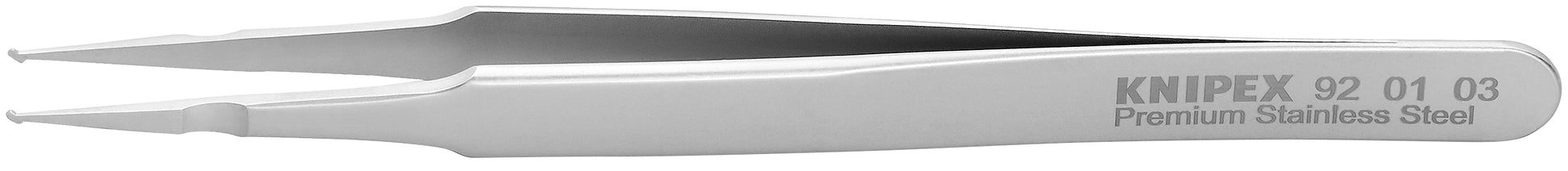 Knipex 92 01 03 Premium Stainless Steel Positioning Tweezers-SMD - KNIPEX Tools
