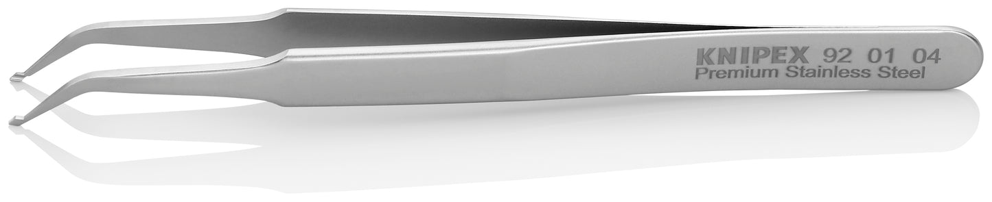 Knipex 92 01 04 Premium Stainless Steel Positioning Tweezers-45°Angled-SMD - image 2