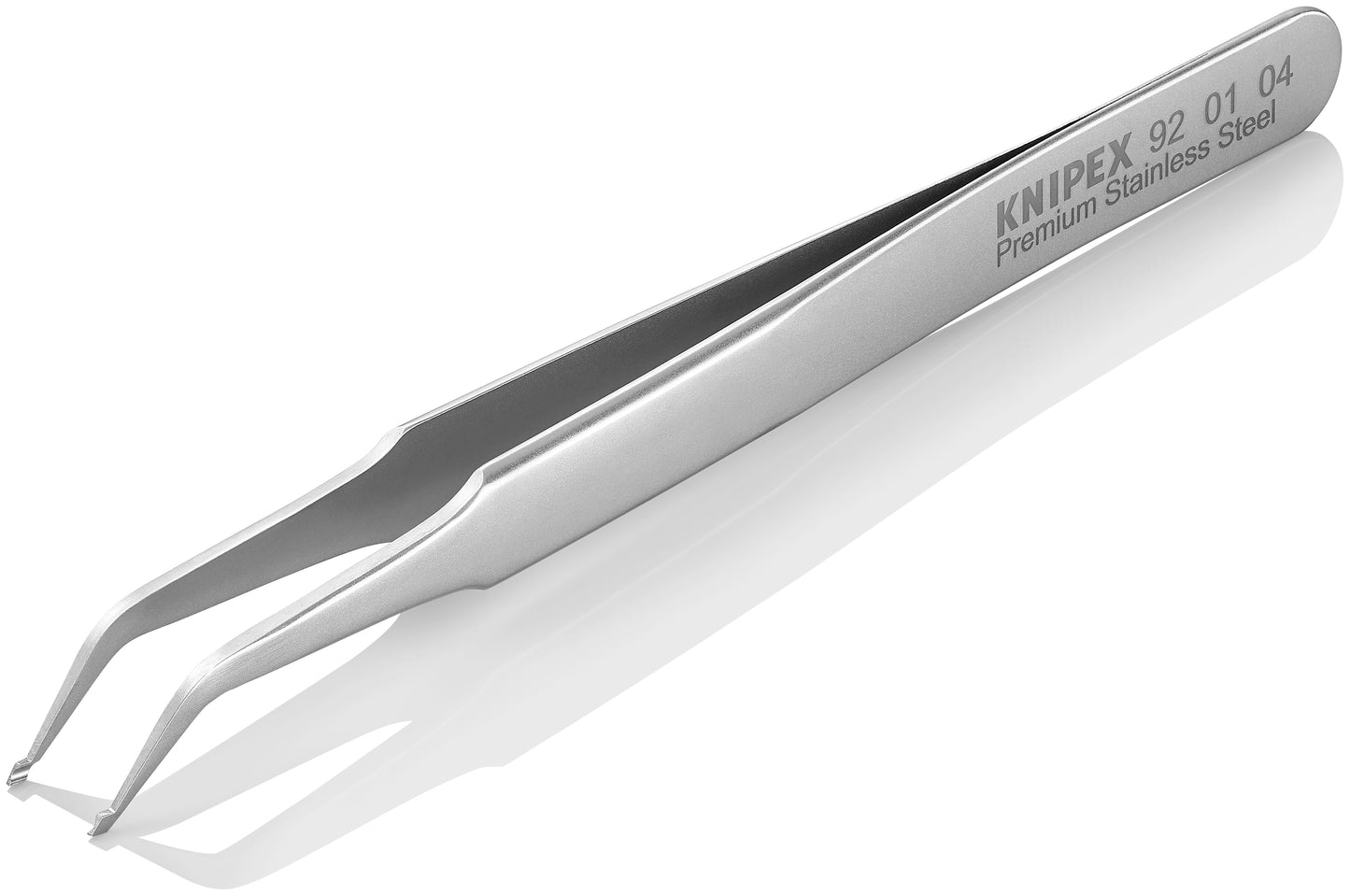 Knipex 92 01 04 Premium Stainless Steel Positioning Tweezers-45°Angled-SMD - image 4