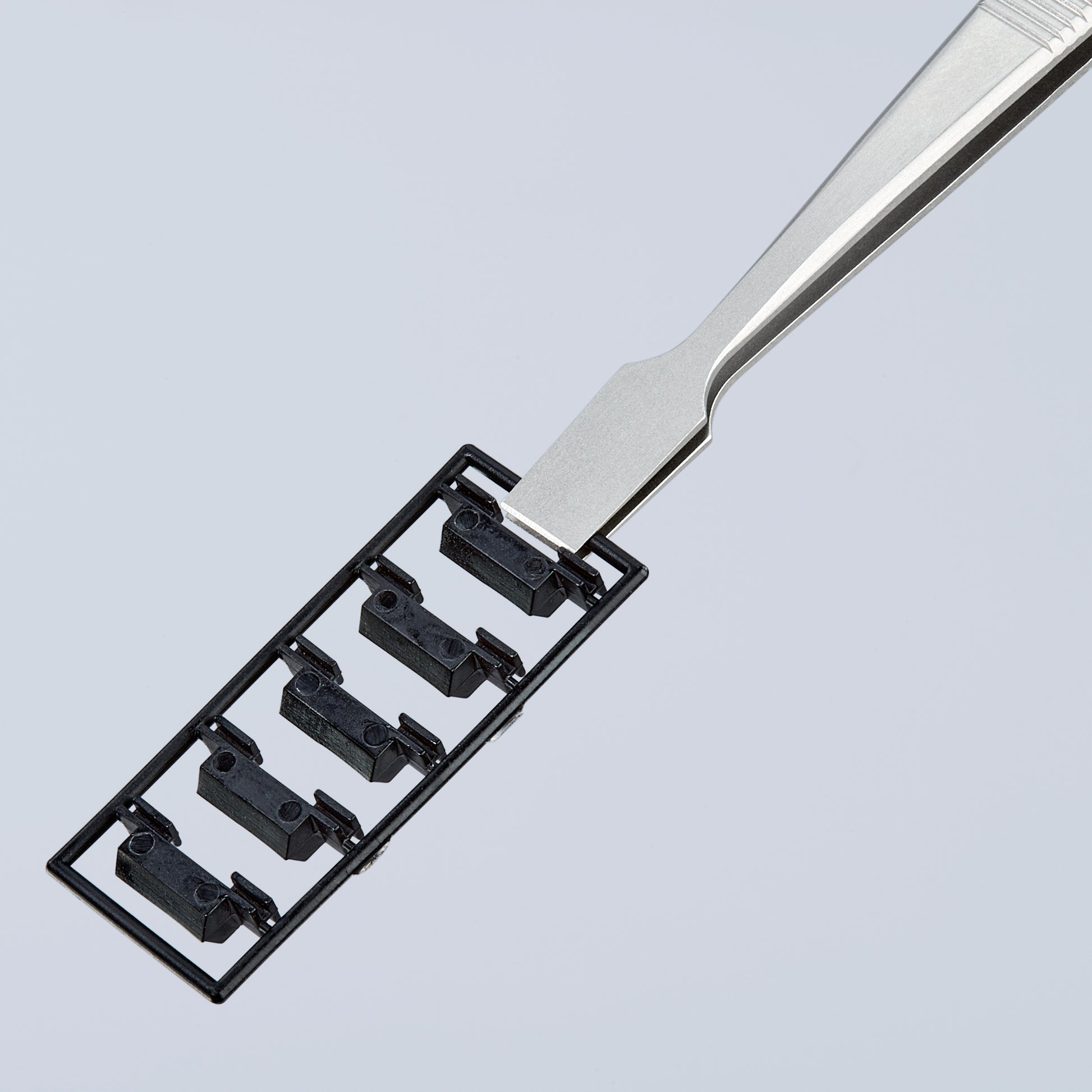 Knipex 92 01 05 Premium Stainless Steel Gripping Tweezers-Blunt Tips - image 6