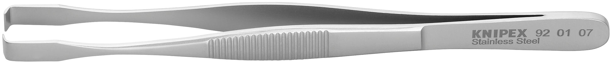 Knipex 92 01 07 Stainless Steel Positioning Tweezers-90° Angled - KNIPEX Tools