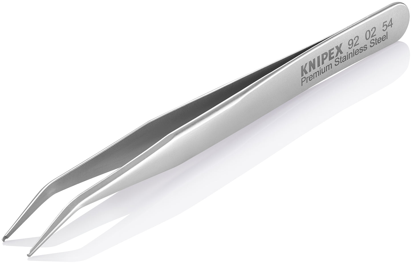 Knipex 92 02 54 Premium Stainless Steel Positioning Tweezers-45°Angled-SMD - image 4