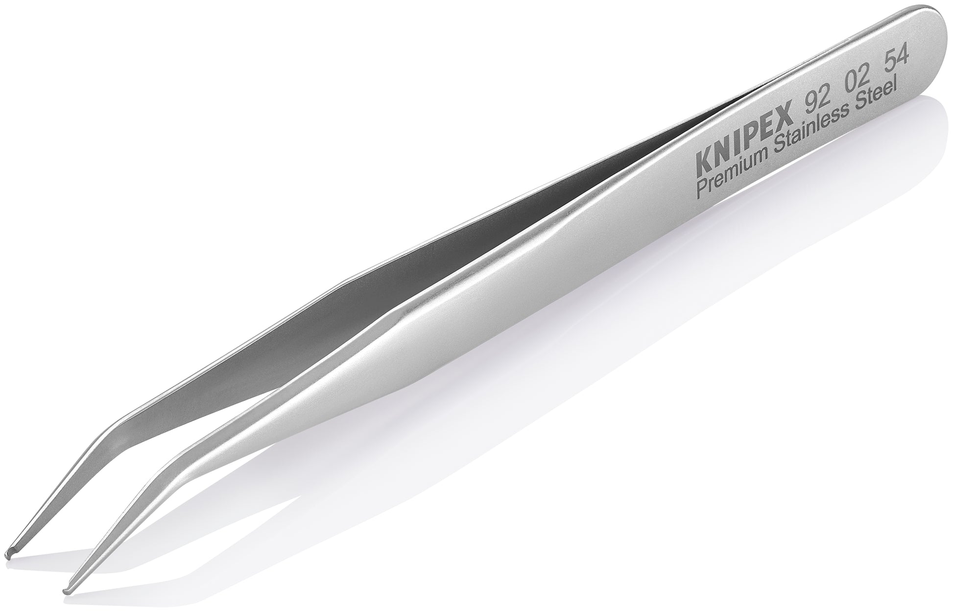 Knipex 92 02 54 Premium Stainless Steel Positioning Tweezers-45°Angled-SMD - image 4