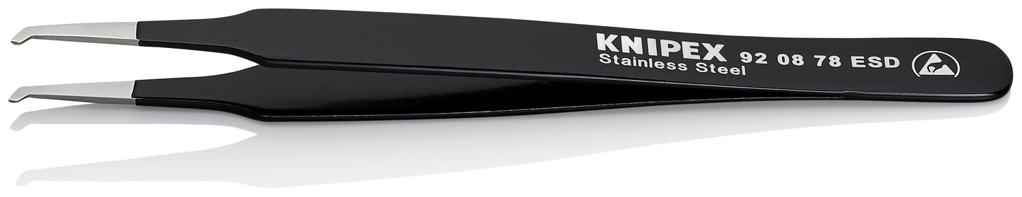 Knipex 92 08 78 ESD Stainless Steel Positioning Tweezers-ESD-SMD - image 3