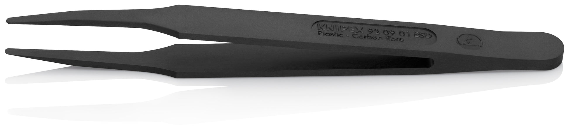 Knipex 92 09 01 ESD Plastic Gripping Tweezers-Blunt Tips-ESD - image 3