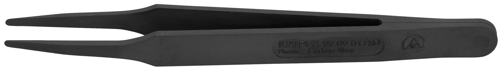 Knipex 92 09 01 ESD Plastic Gripping Tweezers-Blunt Tips-ESD - KNIPEX Tools