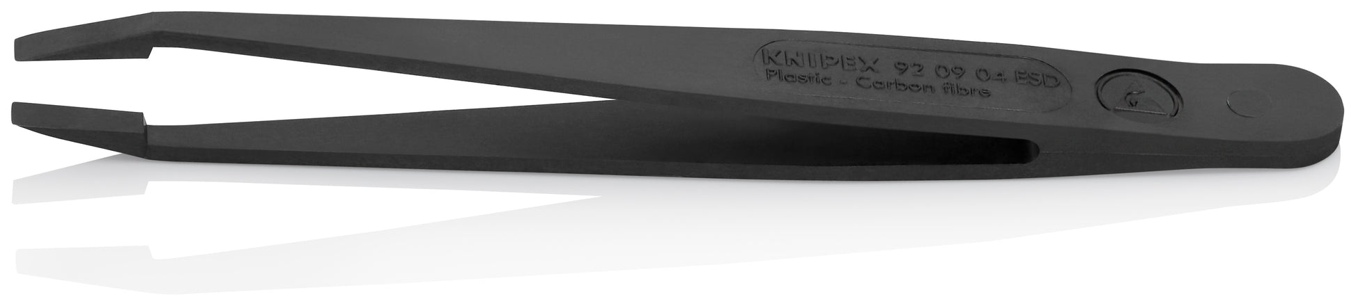Knipex 92 09 04 ESD Plastic Gripping Tweezers-Blunt Tips-ESD - image 3