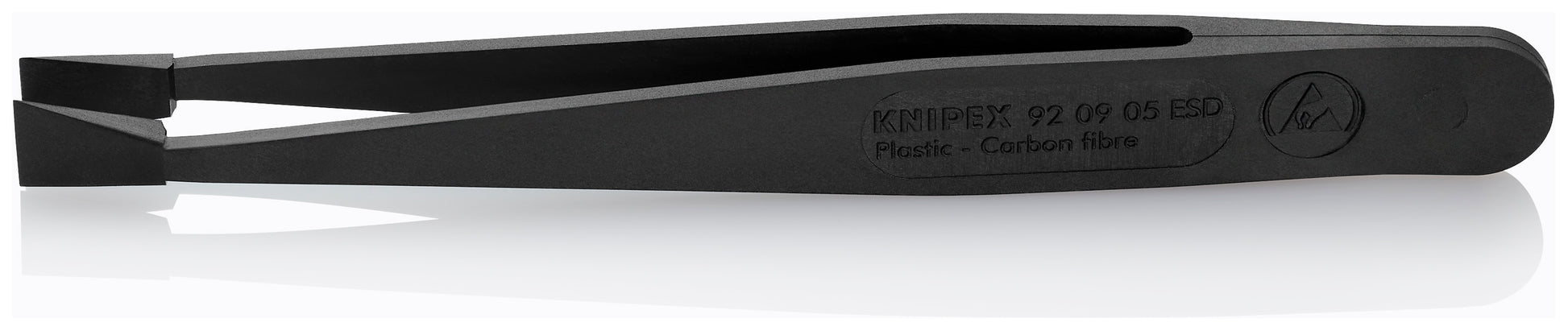 Knipex 92 09 05 ESD Plastic Gripping Tweezers-Blunt Tips-ESD - image 2