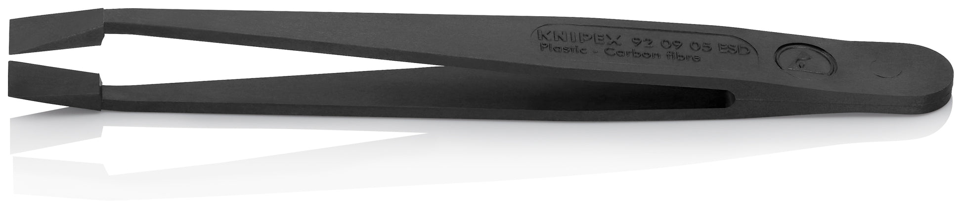 Knipex 92 09 05 ESD Plastic Gripping Tweezers-Blunt Tips-ESD - image 3