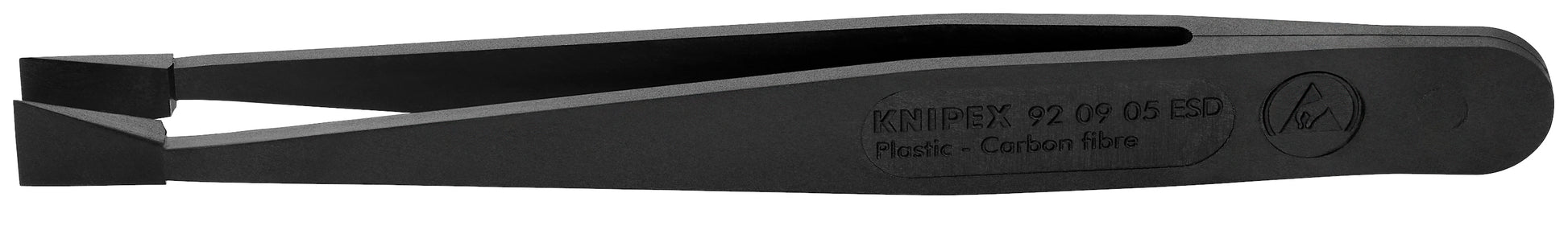 Knipex 92 09 05 ESD Plastic Gripping Tweezers-Blunt Tips-ESD - KNIPEX Tools