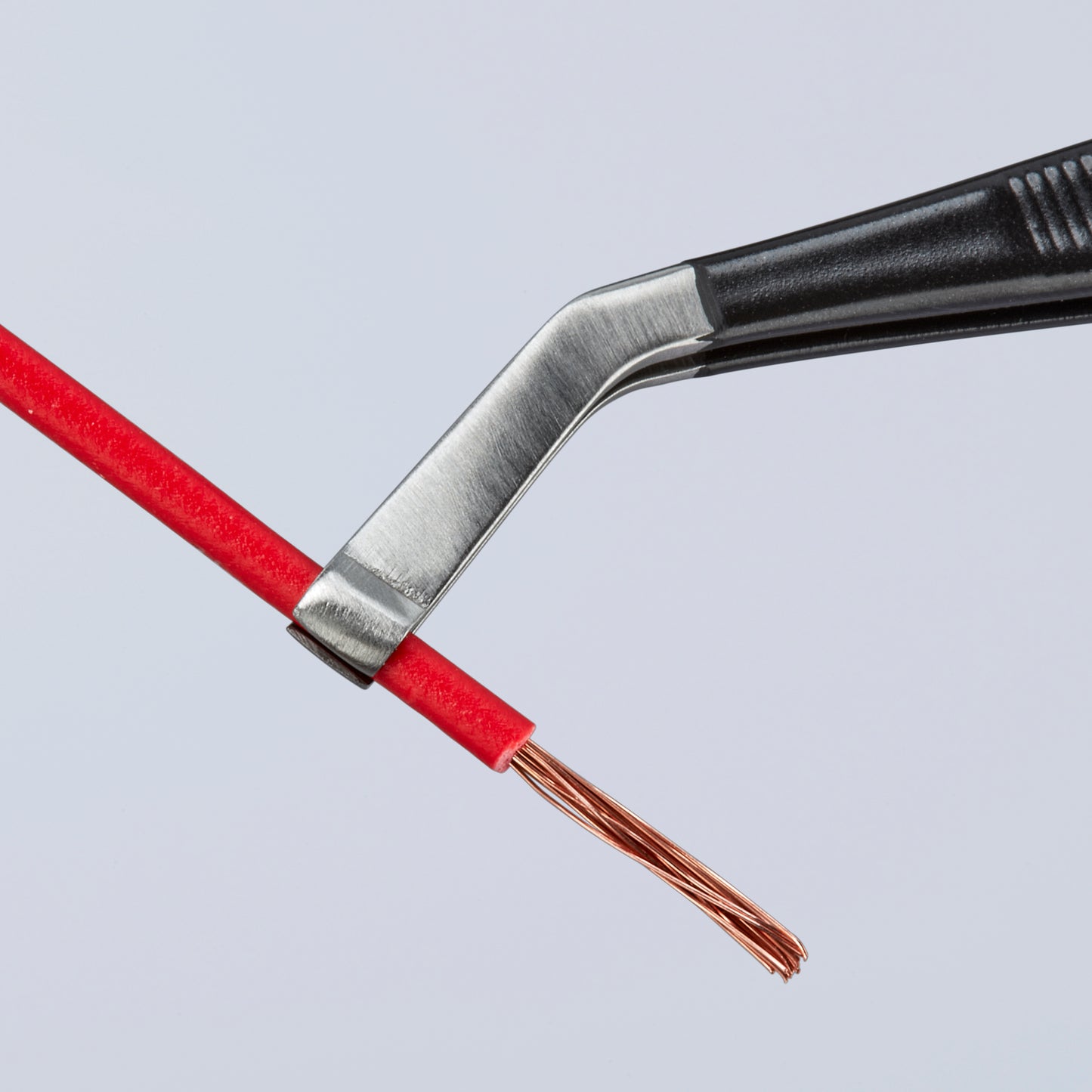 Knipex 92 16 01 ESD Stainless Steel Positioning Tweezers-35°Angled-ESD - image 6