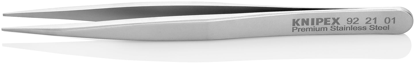 Knipex 92 21 01 Premium Stainless Steel Gripping Tweezers-Pointed Tips - image 2