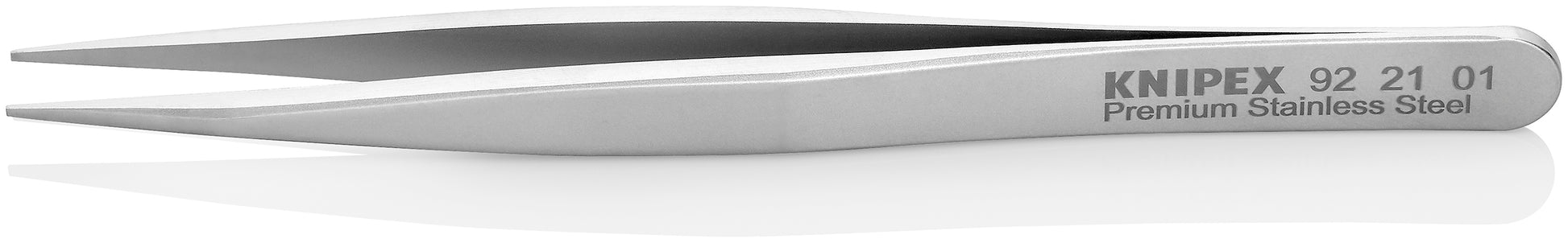 Knipex 92 21 01 Premium Stainless Steel Gripping Tweezers-Pointed Tips - image 2