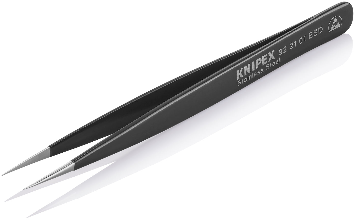Knipex 92 21 01 ESD Stainless Steel Gripping Tweezers-Needle-Point Tips-ESD - image 4