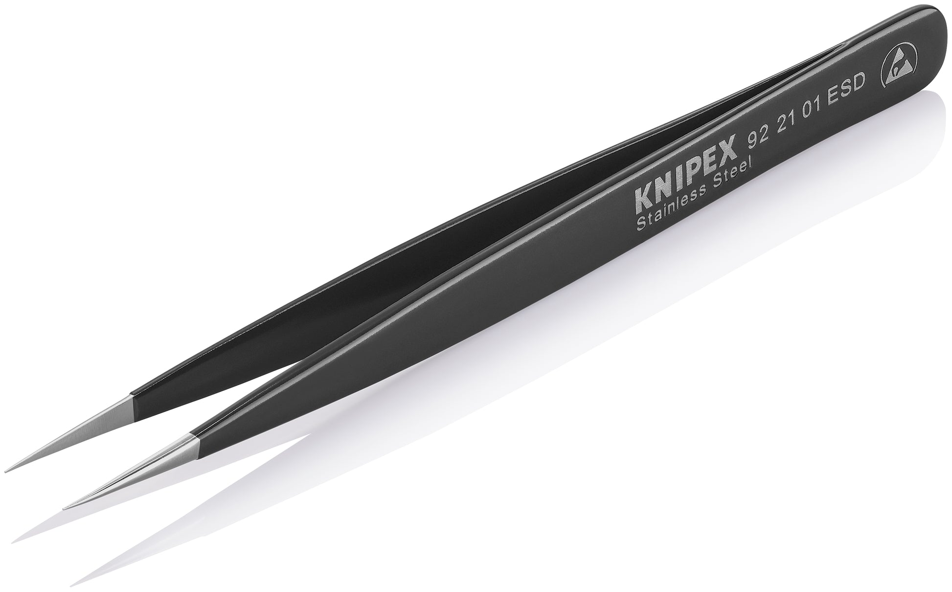 Knipex 92 21 01 ESD Stainless Steel Gripping Tweezers-Needle-Point Tips-ESD - image 4