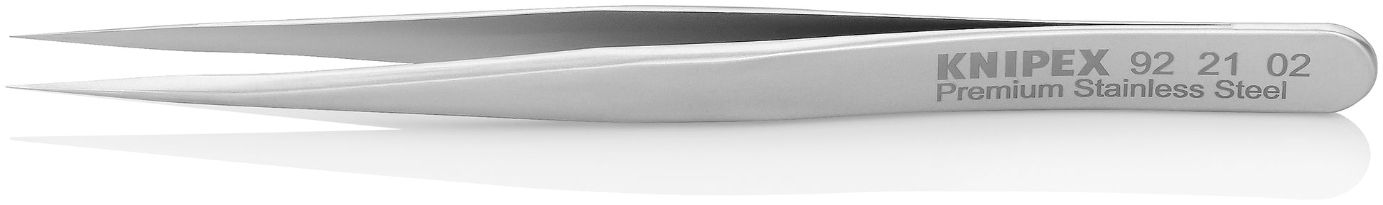 Knipex 92 21 02 Premium Stainless Steel Gripping Tweezers-Needle-Point Tips - image 2