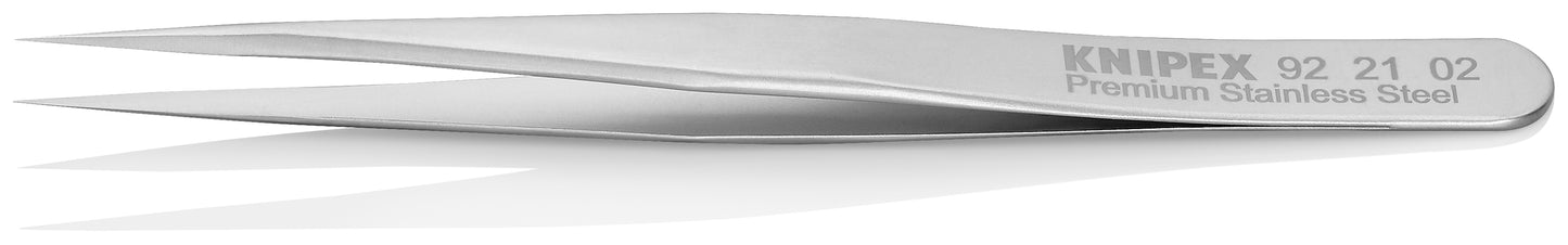 Knipex 92 21 02 Premium Stainless Steel Gripping Tweezers-Needle-Point Tips - image 3