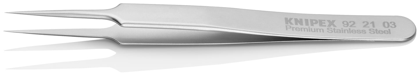 Knipex 92 21 03 Premium Stainless Steel Gripping Tweezers-Needle-Point Tips - image 3