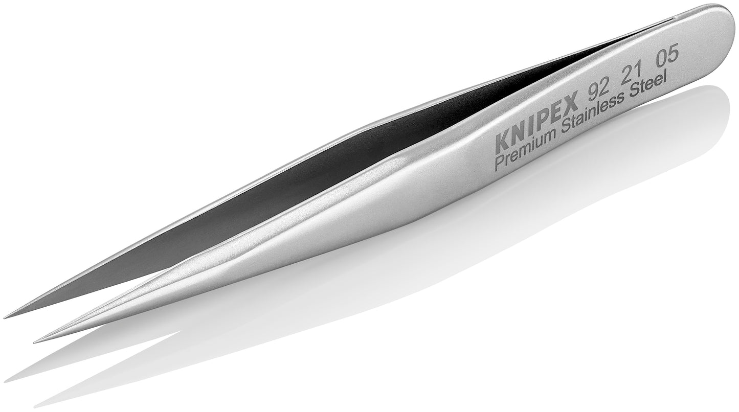 Knipex 92 21 05 Premium Stainless Steel Gripping Tweezers-Needle-Point Tips - image 4