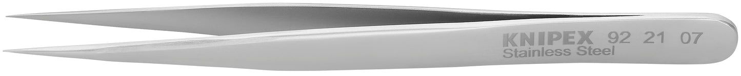 Knipex 92 21 07 Stainless Steel Gripping Tweezers-Needle Point Tips - KNIPEX Tools