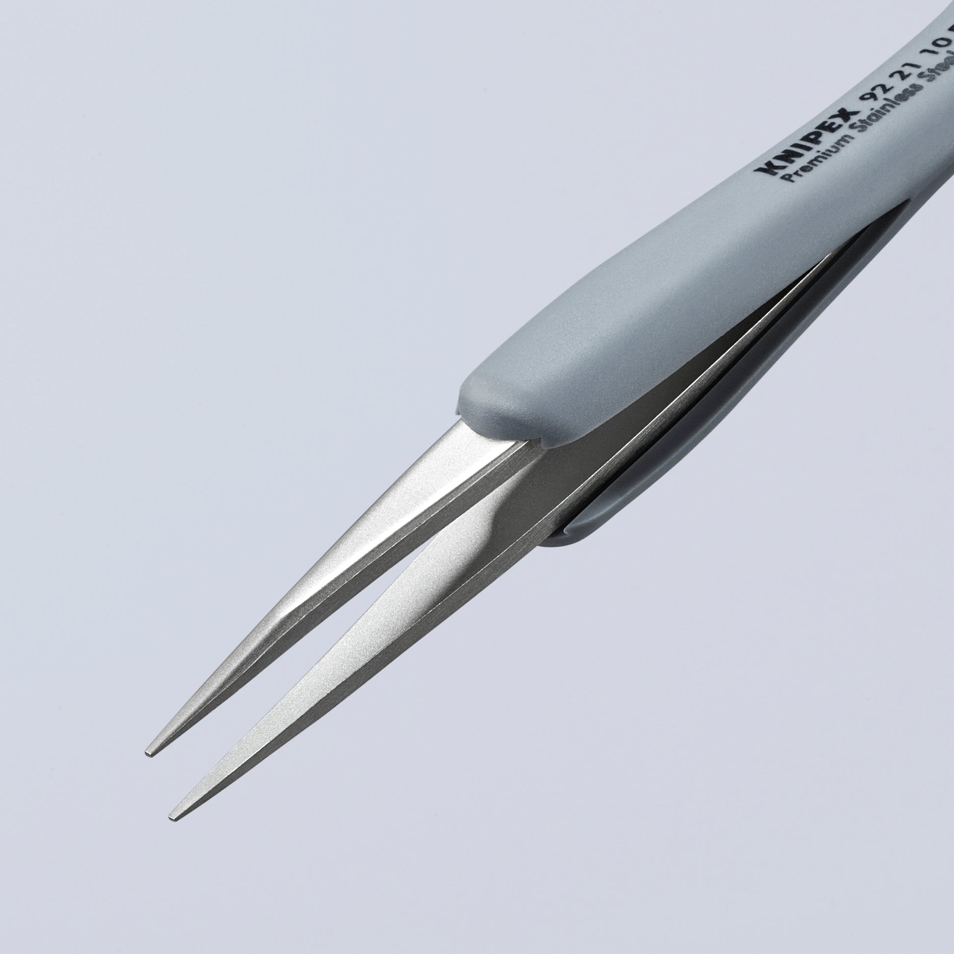 Knipex 92 21 10 ESD Premium Stainless Steel Precision Tweezers-Pointed Tips-ESD Rubber Handles - image 5