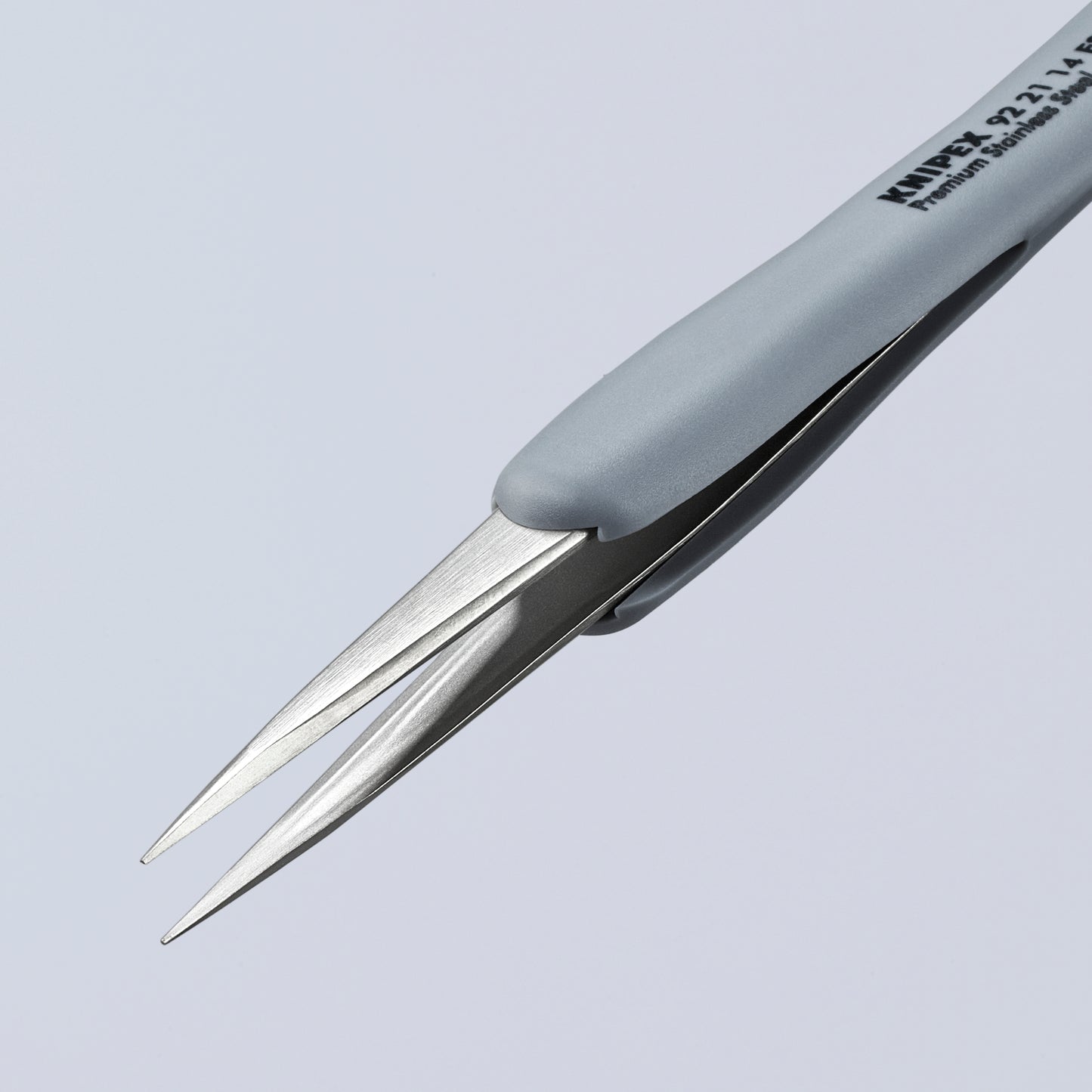 Knipex 92 21 14 ESD Premium Stainless Steel Precision Tweezers-Pointed Tips-ESD Rubber Handles - image 5
