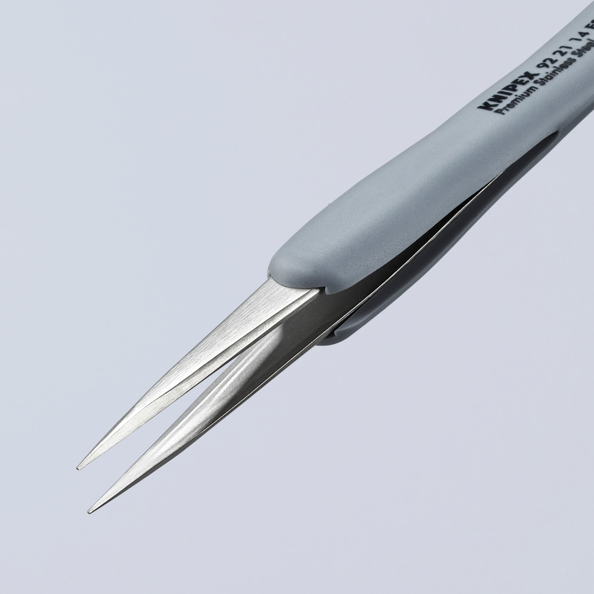 Knipex 92 21 14 ESD Premium Stainless Steel Precision Tweezers-Pointed Tips-ESD Rubber Handles - image 5
