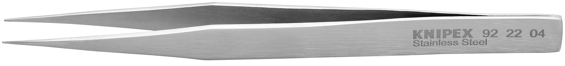 Knipex 92 22 04 Stainless Steel Gripping Tweezers-Pointed Tips - KNIPEX Tools