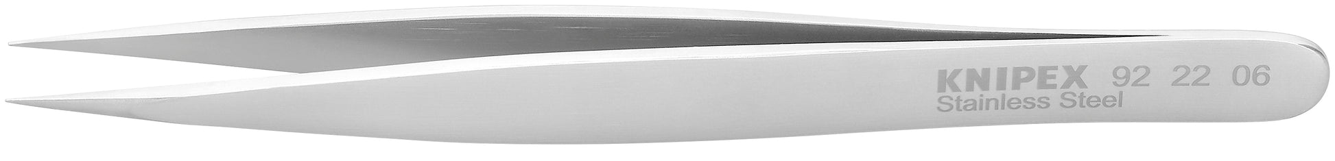 Knipex 92 22 06 Stainless Steel Gripping Tweezers-Needle Point Tips - KNIPEX Tools