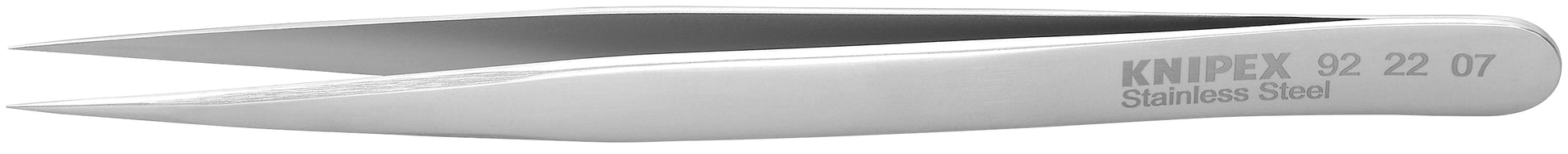 Knipex 92 22 07 Stainless Steel Gripping Tweezers-Needle Point Tips - KNIPEX Tools