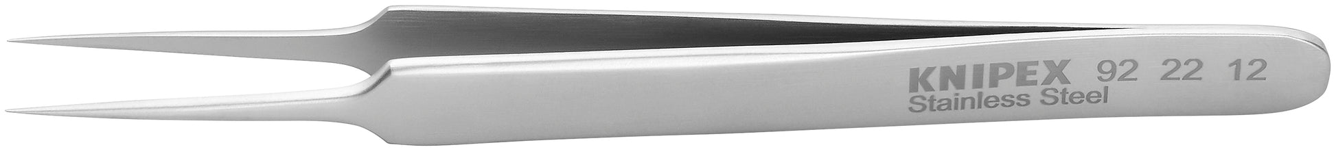 Knipex 92 22 12 Stainless Steel Gripping Tweezers-Needle Point Tips - KNIPEX Tools