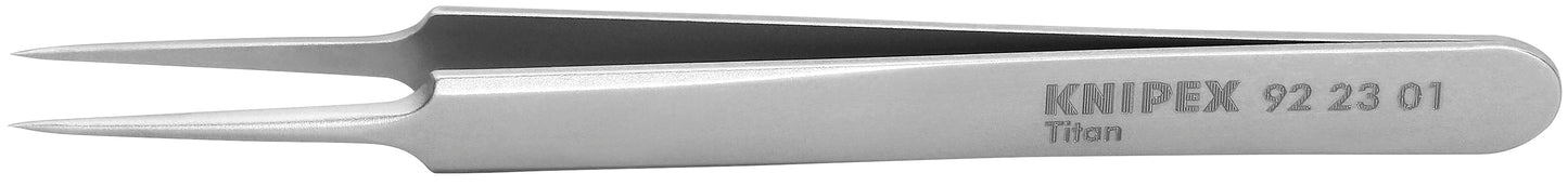 Knipex 92 23 01 Titanium Gripping Tweezers-Needle-Point Tips - KNIPEX Tools