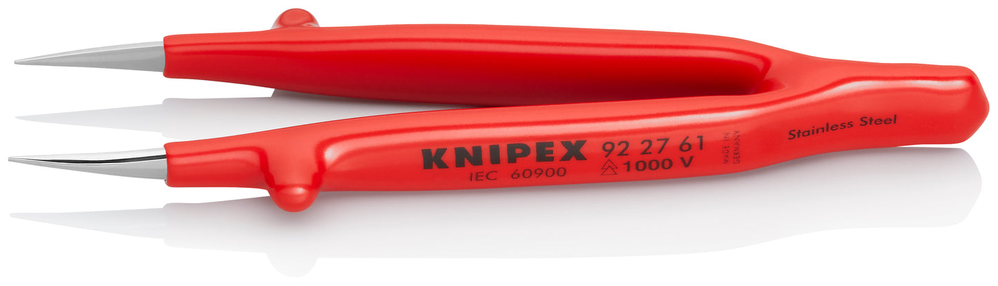 Knipex 92 27 61 Stainless Steel Gripping Tweezers-Pointed Tips-1000V Insulated - image 2