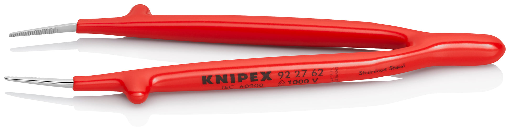 Knipex 92 27 62 Stainless Steel Gripping Tweezers-Pointed Tips-1000V Insulated - image 2
