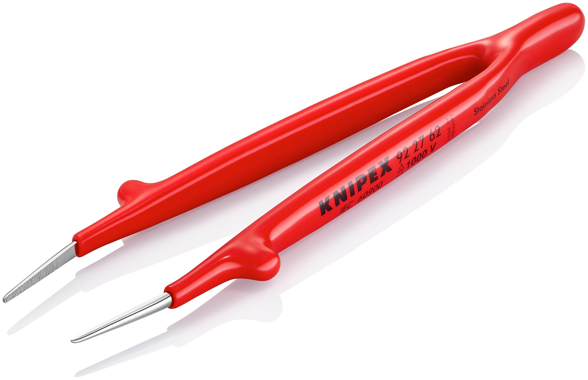 Knipex 92 27 62 Stainless Steel Gripping Tweezers-Pointed Tips-1000V Insulated - image 4