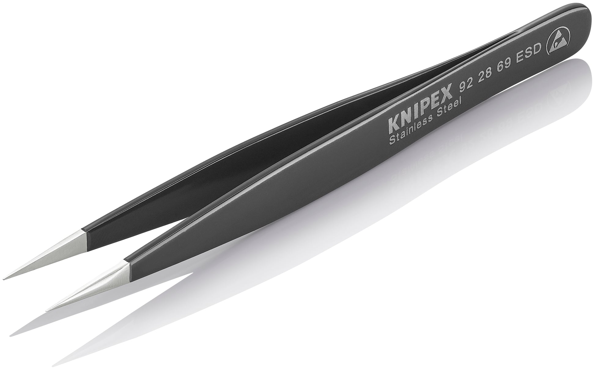 Knipex 92 28 69 ESD Stainless Steel Gripping Tweezers-Needle-Point Tips-ESD - image 4