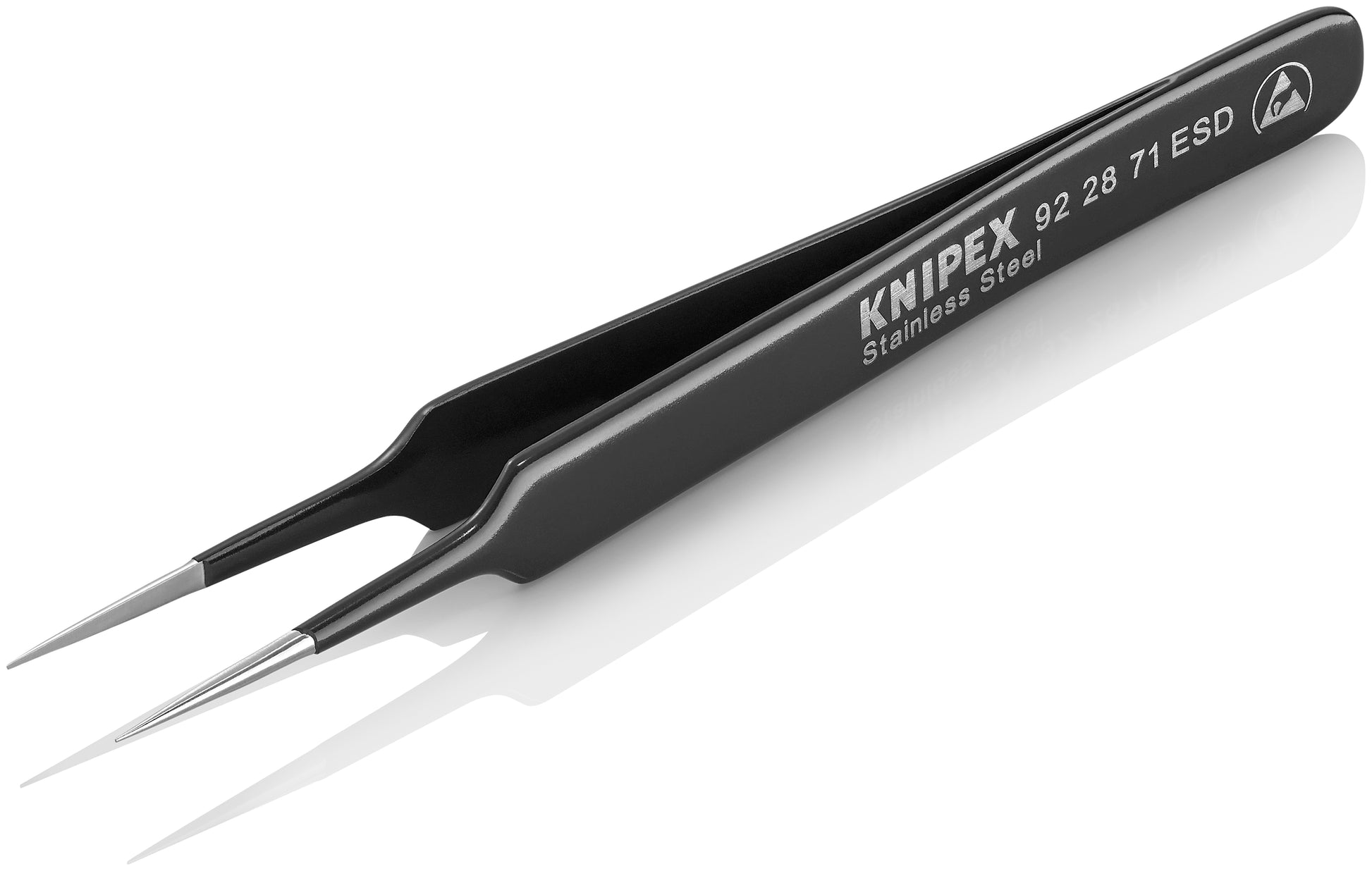 Knipex 92 28 71 ESD Stainless Steel Gripping Tweezers-Needle-Point Tips-ESD - image 4